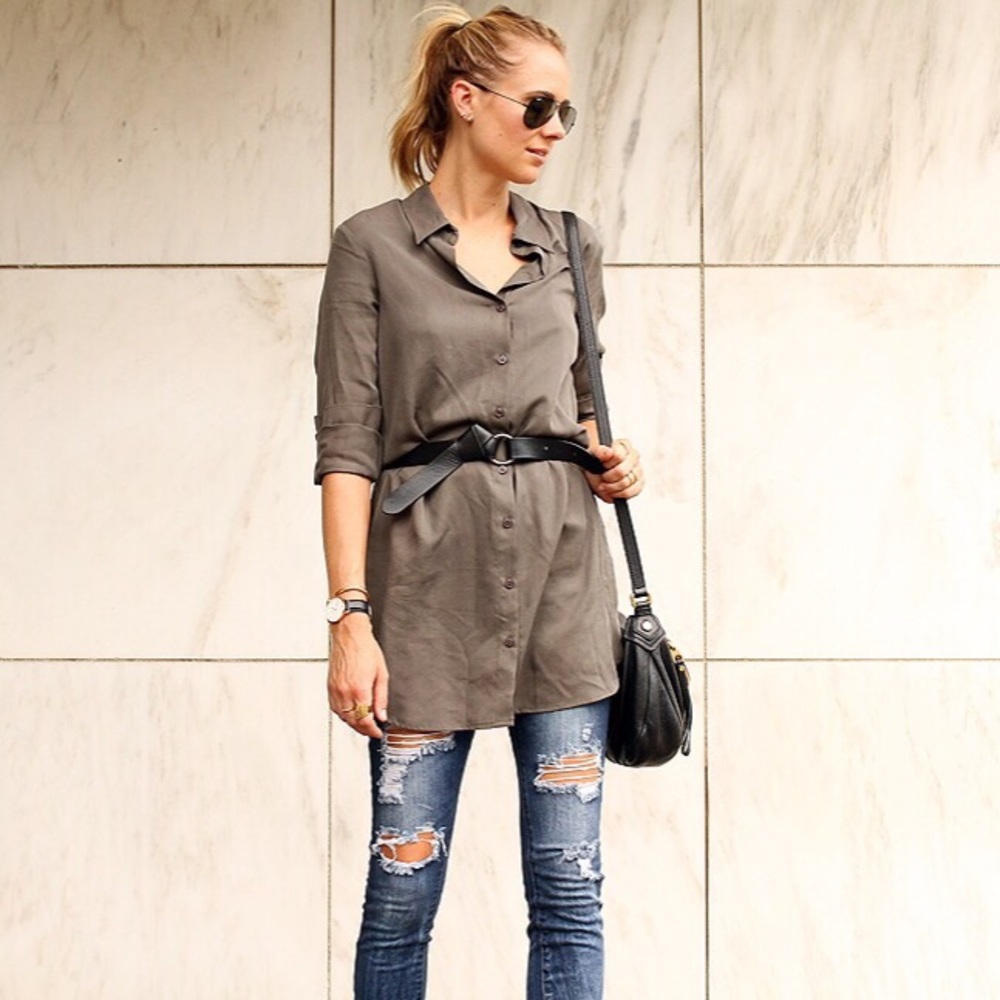 NWOT✨Wayf Button Front Shirtdress